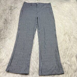 American Eagle Outfitters Women's Gingham Plaid Stretch Knit Trouser Pants